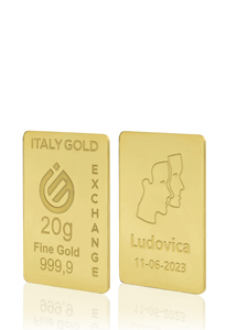 Lingotto Oro 24Kt da 20 gr. segno zodiacale Gemelli  - Idea Regalo Segni Zodiacali - IGE Gold